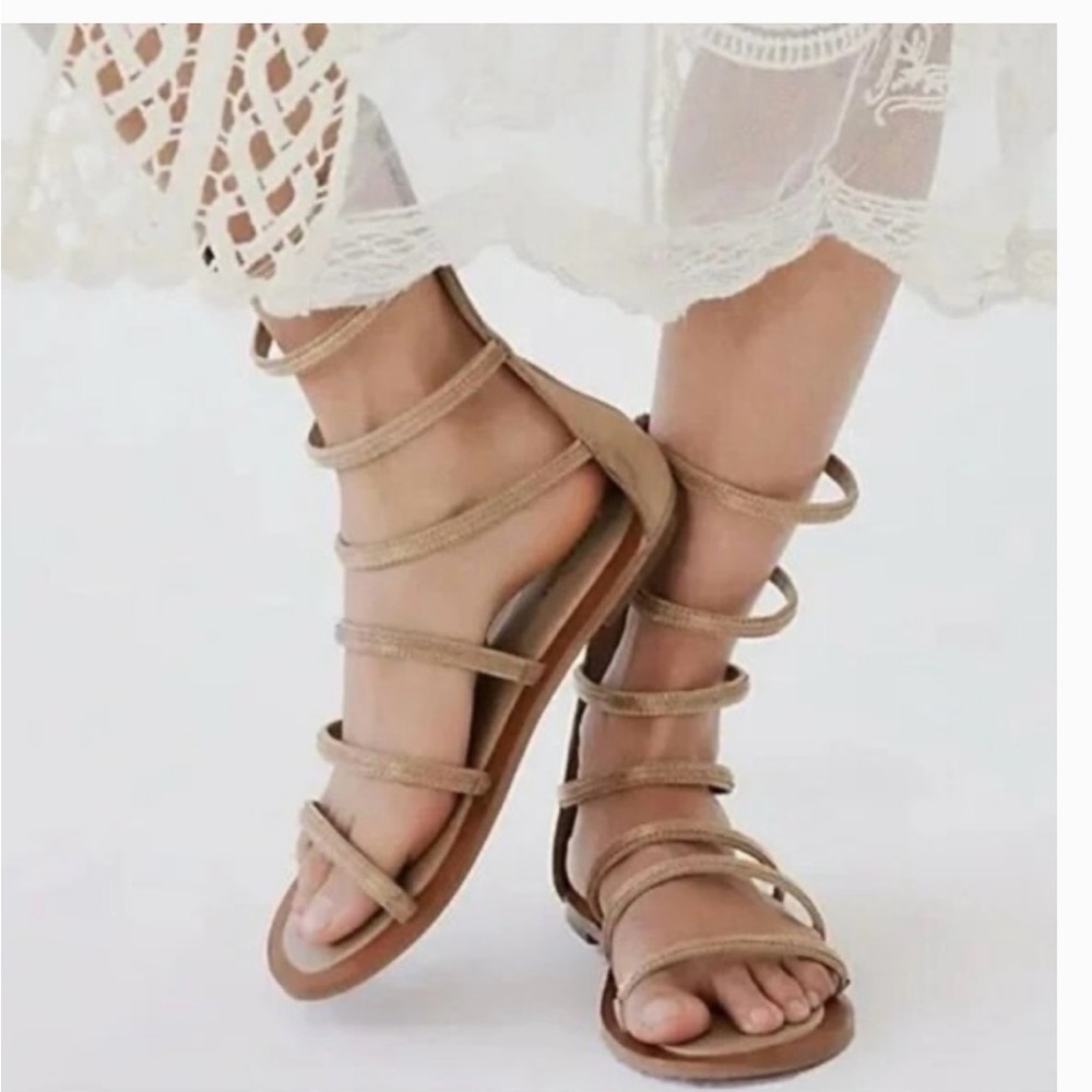 Free People Theia Gladiator Sandals - Natural